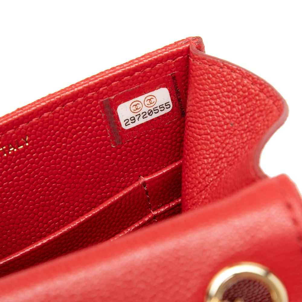Pre-Loved Chanel Quilted Caviar Golden Class Phone Holder - Picture 6 of 7